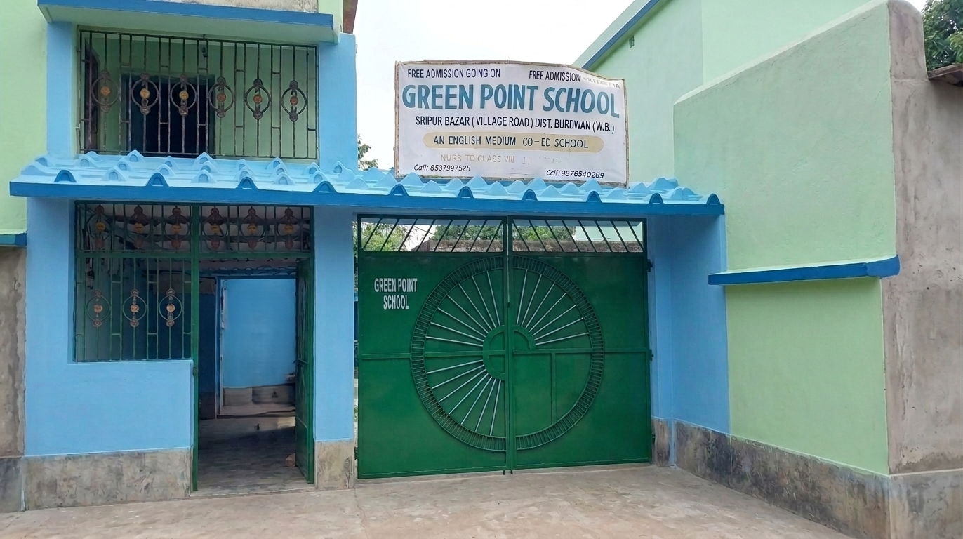 Illustrated placeholder for the Green Point School campus
